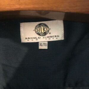Arnold Zimberg Men's Dark Navy Jacket - Silk Blend